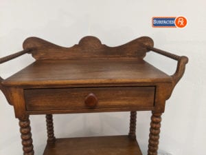 Antique Refinished Bobbin Side Table For Sale Dallas, TX