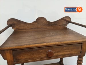 Antique Refinished Bobbin Side Table For Sale Dallas, TX